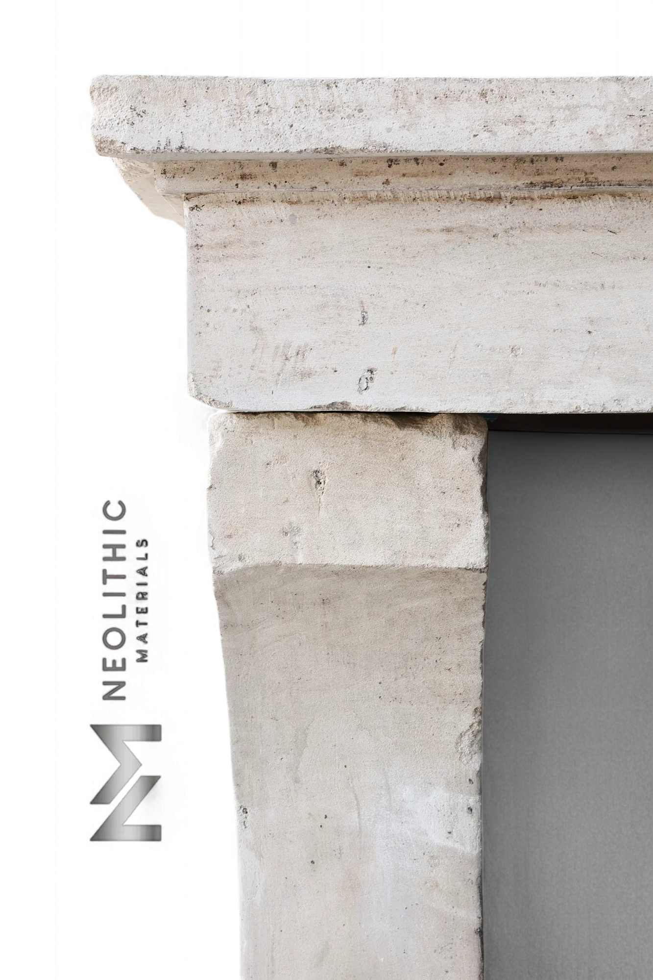 Antique Limestone Fireplace Mantel Countryside Style - Image 5